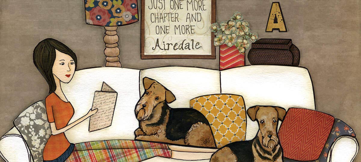 Airedale Terriers Canvas Wall Art