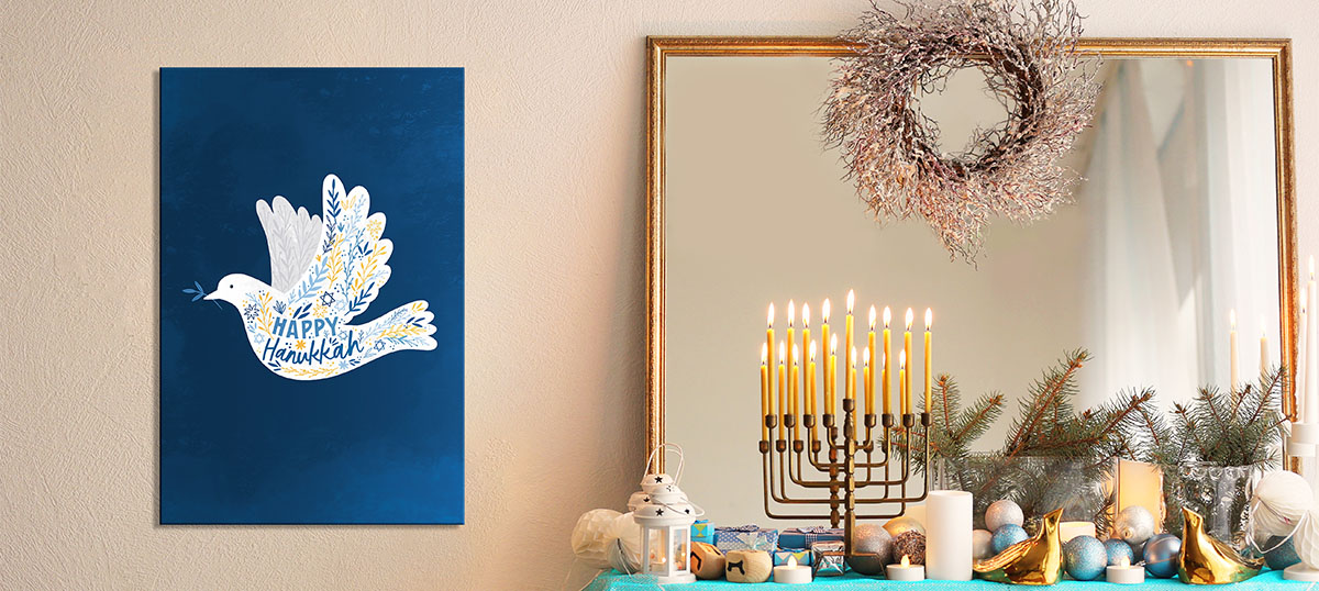 Hanukkah Art Canvas Wall Art