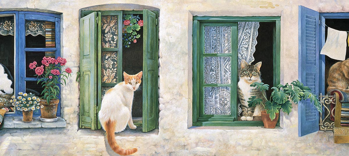 Ivory Cats Canvas Prints