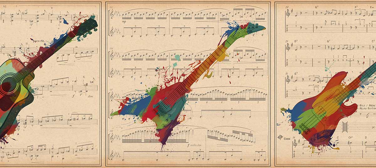 Music Instrument Collection Canvas Prints
