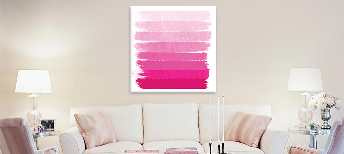 Pink Art Canvas Art