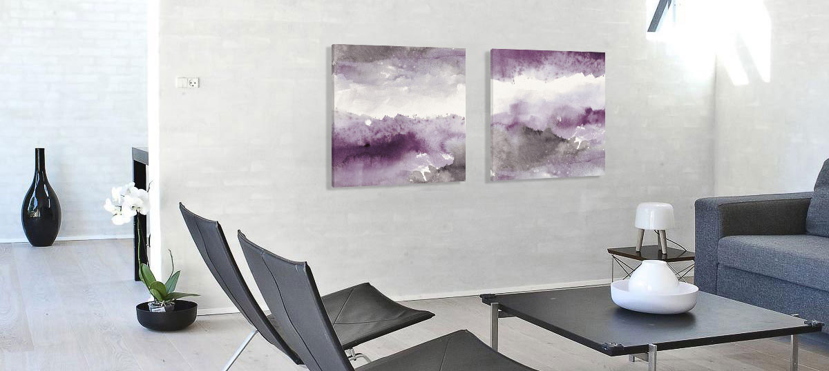 Purple Art Canvas Art