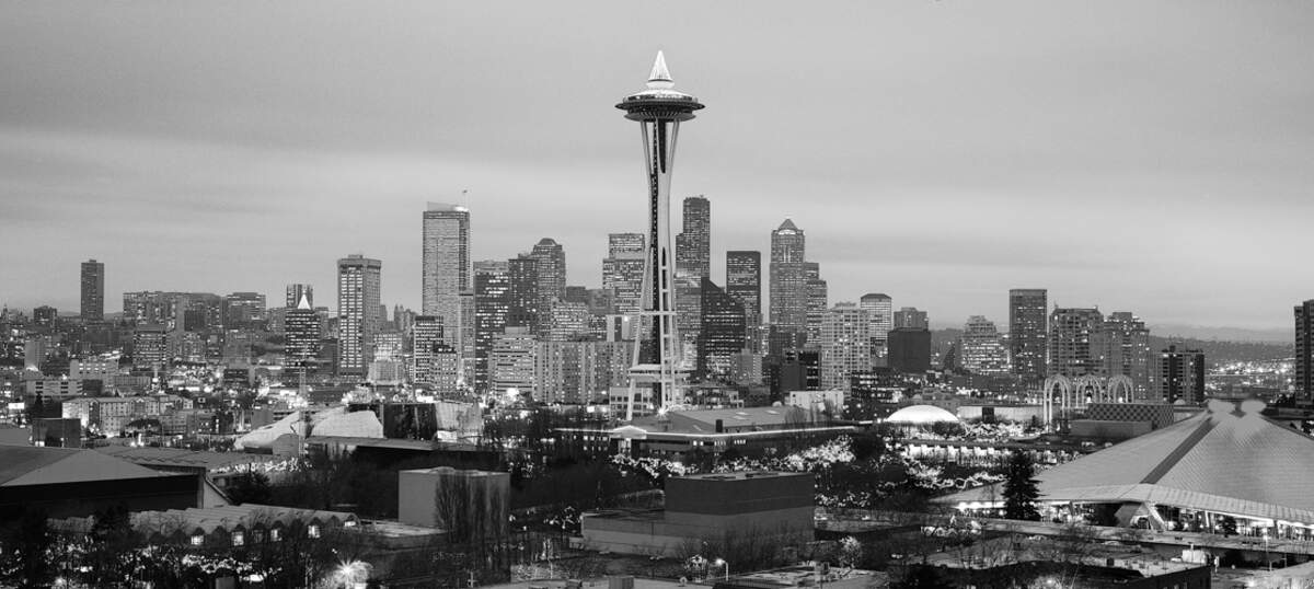 Seattle Skylines Canvas Artwork