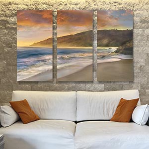 3-Piece Beaches Canvas Artwork