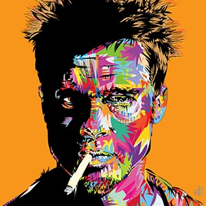 Brad Pitt Canvas Art