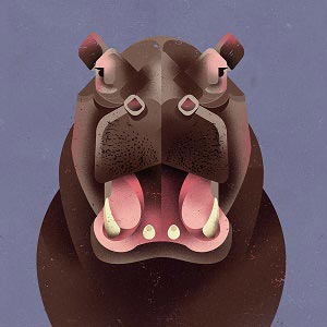 Hippopotamuses Canvas Art Prints