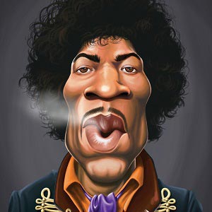 Jimi Hendrix Canvas Artwork