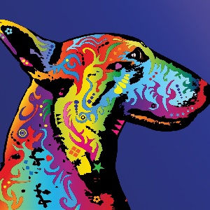 Bull Terriers Canvas Prints