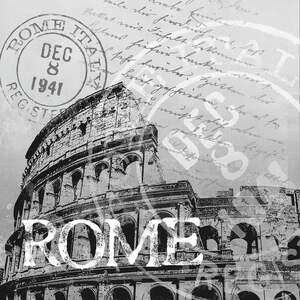 Rome Travel Posters Canvas Art