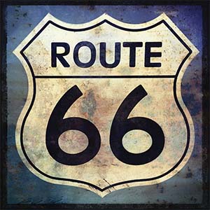Route 66 Canvas Wall Art