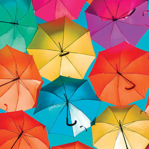 Umbrellas Canvas Wall Art