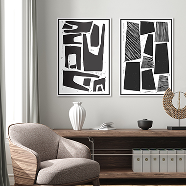 Black & White Abstracts-60% off