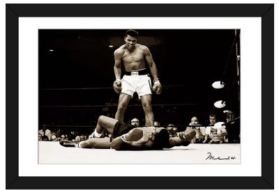 Muhammad Ali Vs. Sonny Liston, 1965 Framed Art Print