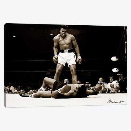 Muhammad Ali Vs. Sonny Liston, 1965 Canvas Art Print