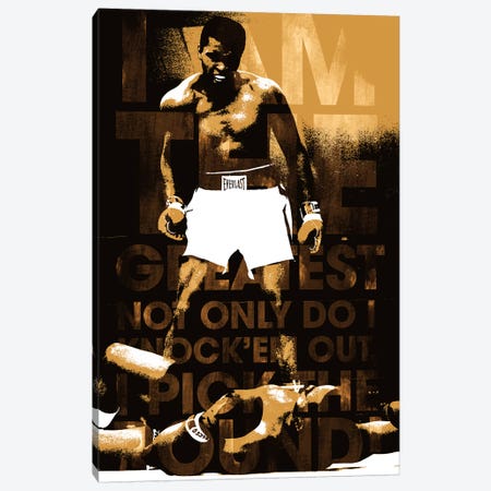 Muhammad Ali Vs. Sonny Liston, 1965 "I am The Greatest" Canvas Print #10009} by Muhammad Ali Enterprises Canvas Artwork