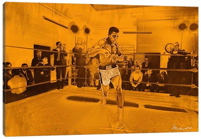 Muhammad Ali in training in London for Brian London fight, 1966 Canvas Art Print - Gym Art