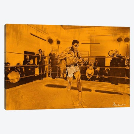 Muhammad Ali in training in London for Brian London fight, 1966 Canvas Print #10012} by Muhammad Ali Enterprises Art Print