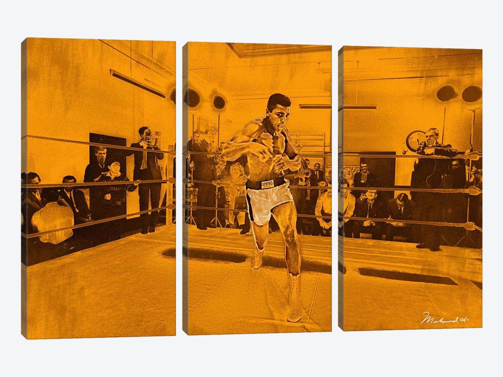 Muhammad Ali in training in London for Brian London fight, 1966 3-piece Art Print