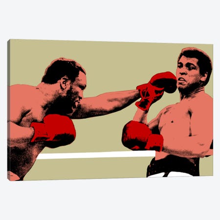 Joe Frazier Throwing Punch at Muhammad Ali, 1975 Canvas Print #10024} by Muhammad Ali Enterprises Canvas Print