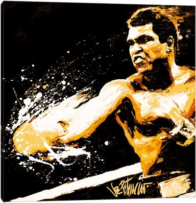 Ali Fury Canvas Art Print - Muhammad Ali
