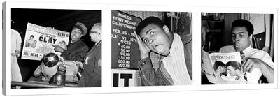 Muhammad Ali Reading a Magazine's Canvas Art Print - Muhammad Ali Enterprises