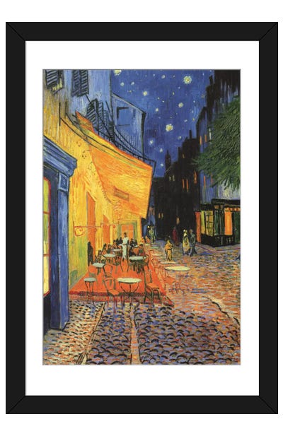 The Cafe Terrace on the Place du Forum (Café Terrace at Night), 1888 Paper Art Print - Bedroom Art