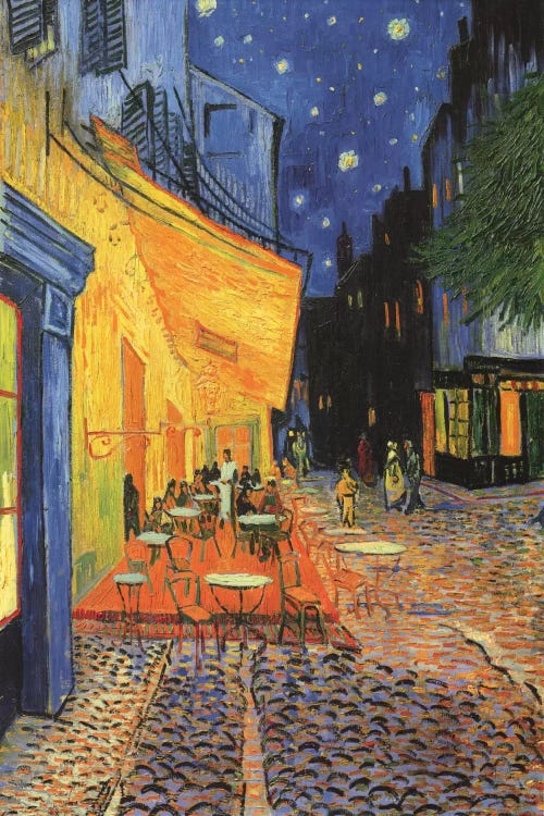 The Cafe Terrace on the Place du Forum (Café Terrace at Night), 1888 by Vincent van Gogh wall art