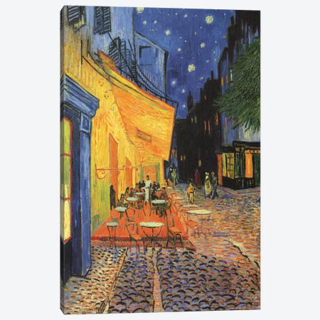 The Cafe Terrace on the Place du Forum (Café Terrace at Night), 1888 Canvas Print #1009} by Vincent van Gogh Canvas Art