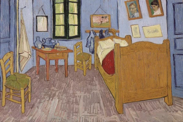 All Things Van Gogh: Bedroom In Arles, Third Version, September 1889 (Musee d'Orsay) by Vincent van Gogh