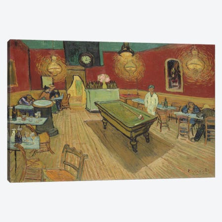 The Night Café, 1888 Canvas Print #1023} by Vincent van Gogh Canvas Wall Art