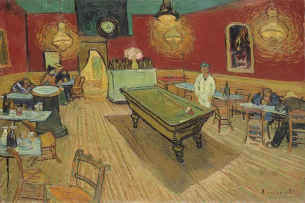 All Things Van Gogh: The Night Café, 1888 by Vincent van Gogh