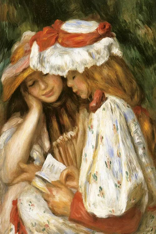 Two Girls Reading