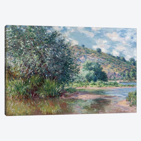 Paysage a Port-Villez 1885 Canvas Print #1053} by Claude Monet Canvas Art Print