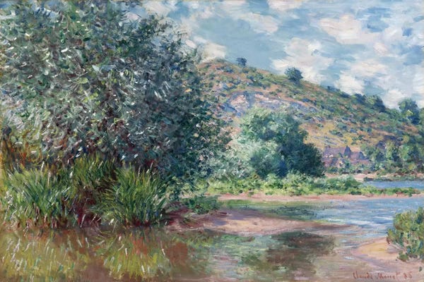Claude Monet: Paysage a Port-Villez 1885 by Claude Monet