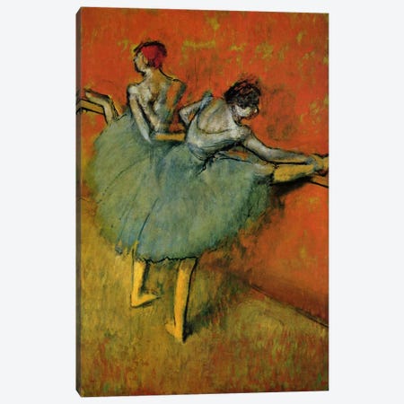 Tanzerinnen an der Stange, 1888 Canvas Print #1062} by Edgar Degas Canvas Wall Art