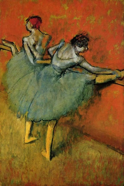 Edgar Degas: Tanzerinnen an der Stange, 1888 by Edgar Degas