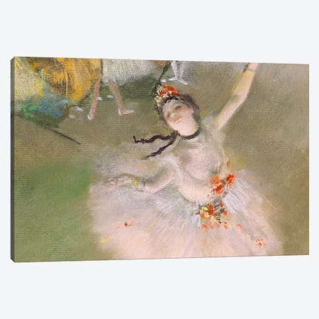 Dancer on The Stage Canvas Print #1066} by Edgar Degas Canvas Print
