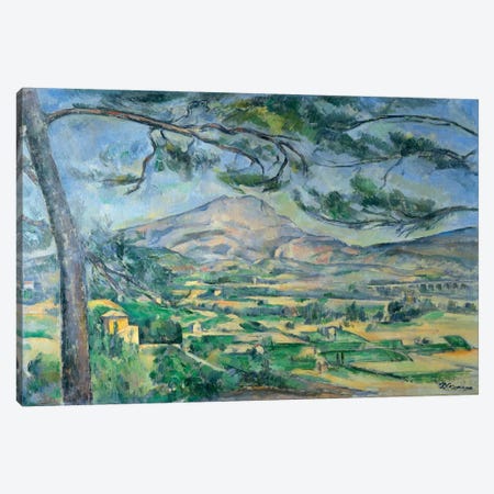 Mont Sainte-Victoire with Large Pine-Tree 1887 Canvas Print #1075} by Paul Cezanne Canvas Artwork
