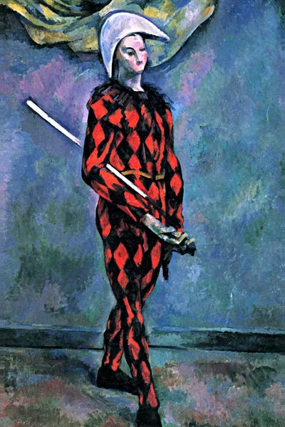 Performing Arts: Harlequin by Paul Cezanne