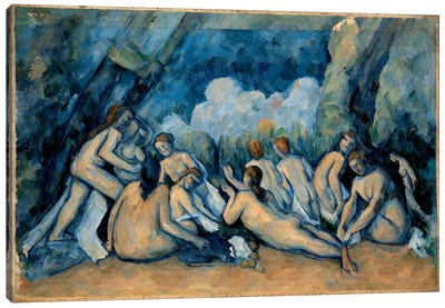 The Bathers Canvas Art Print - Paul Cezanne