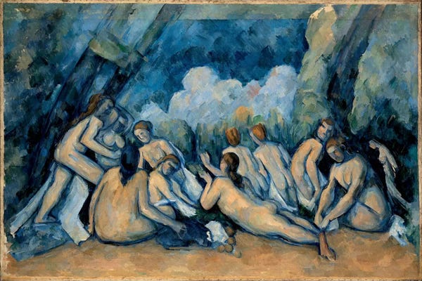Bathroom Nudes: The Bathers by Paul Cezanne