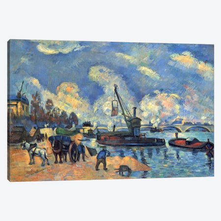 Seine At Bercy Canvas Print #1081} by Paul Cezanne Canvas Art