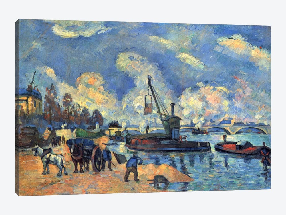 Seine At Bercy by Paul Cezanne 1-piece Art Print