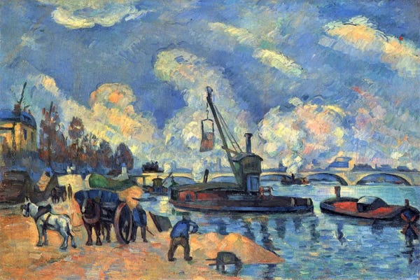 Coastlines: Seine At Bercy by Paul Cezanne