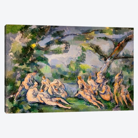 Bathers 1 Canvas Print #1082} by Paul Cezanne Canvas Art
