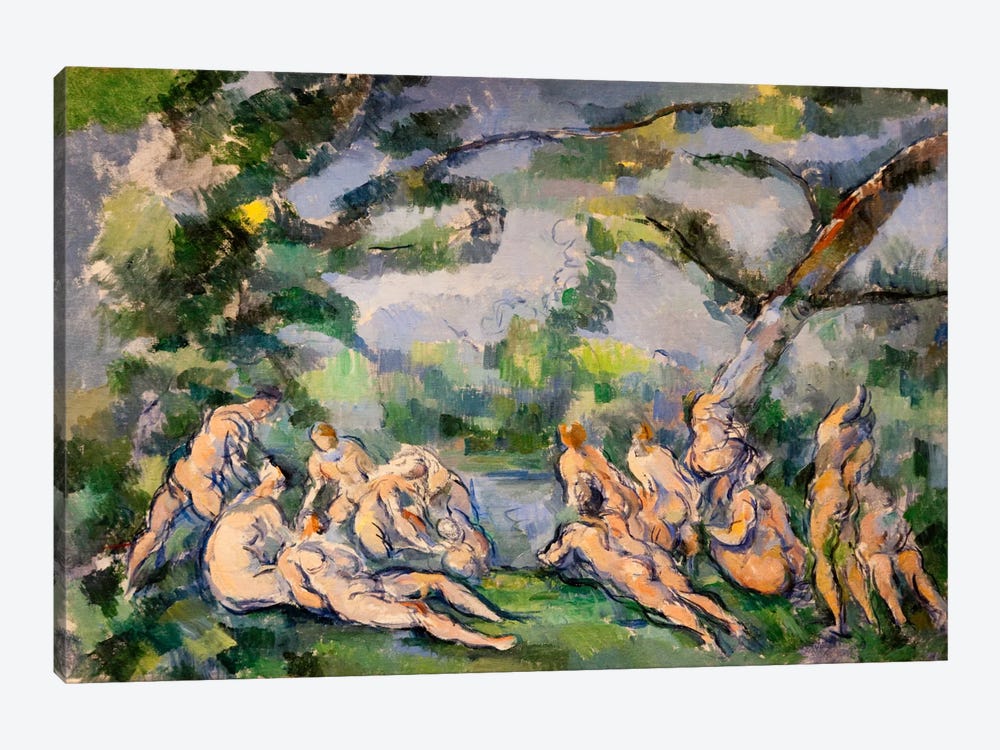 Bathers 1 by Paul Cezanne 1-piece Canvas Artwork
