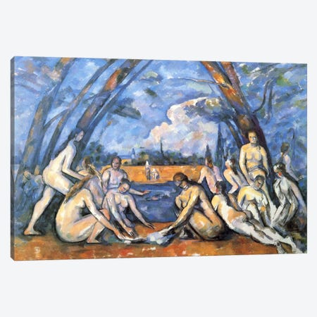 Bathers 2 Canvas Print #1083} by Paul Cezanne Canvas Art
