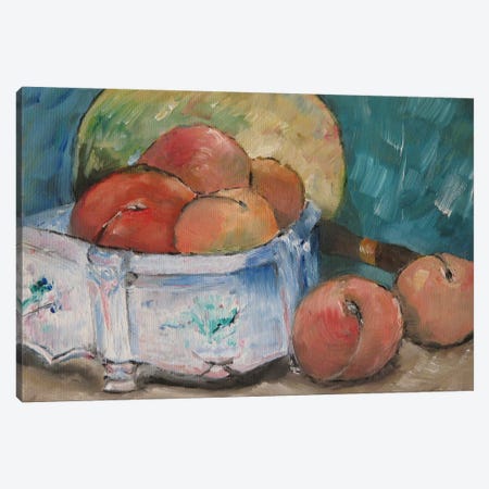 Fruit Bowl Canvas Print #1084} by Paul Cezanne Canvas Print