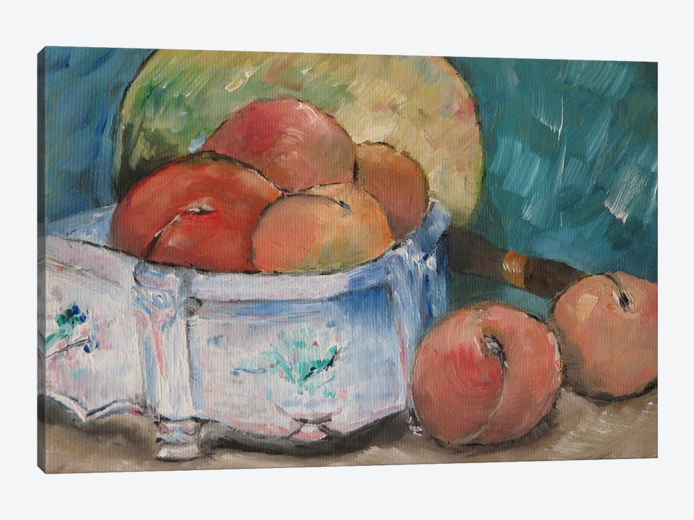 Fruit Bowl by Paul Cezanne 1-piece Canvas Wall Art