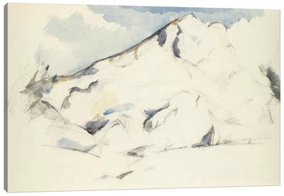 La Montagne Sainte-Victoire (Fruits Et Feuillage) 1900-1902 Canvas Art Print - Ski Chalet